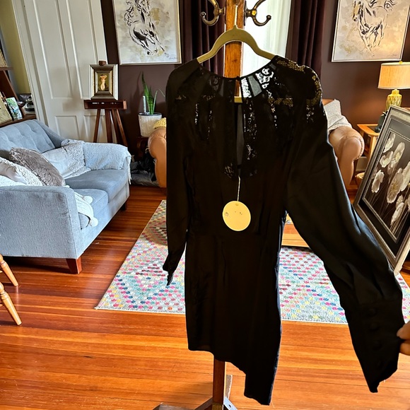 Anthropologie Aijek 100% Silk Lace Insert Shift 4 - Picture 12 of 12